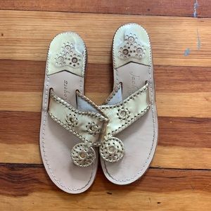 Gold Jack Rogers Sandals